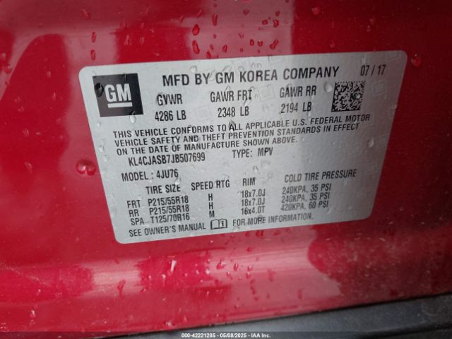 2018 BUICK ENCORE KL4CJASB7JB507699 Photo 8