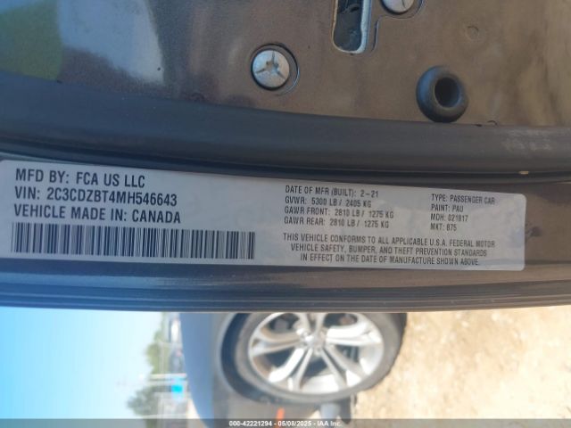 2021 DODGE CHALLENGER 2C3CDZBT4MH546643 Photo 8