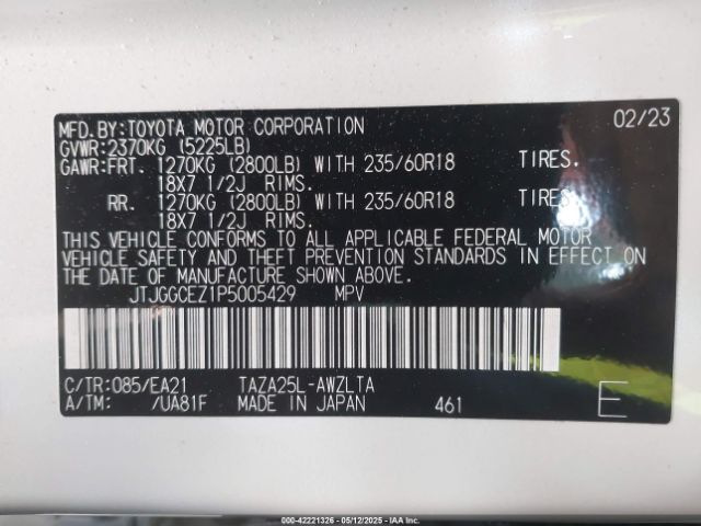 2023 LEXUS NX 350 JTJGGCEZ1P5005429 Photo 8