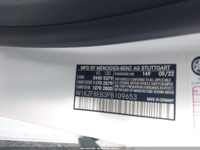 W1KZF8EB3PB109653 Mercedes-Benz E 350 4matic