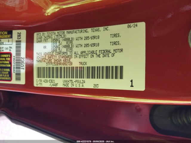 5TFPC5DB9RX082720 Toyota v35a-fts
