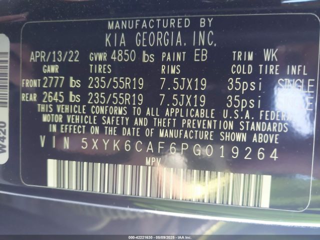 5XYK6CAF6PG019264 KIA Sportage X-line