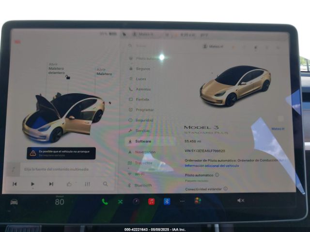 5YJ3E1EA6LF799620 Tesla Model 3 Standard Range Plus Rear-wheel Drive/standard Range Rear-wheel Drive