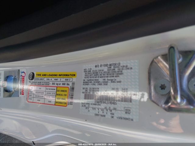 2020 FORD MUSTANG 1FA6P8TH4L5190405 Photo 8