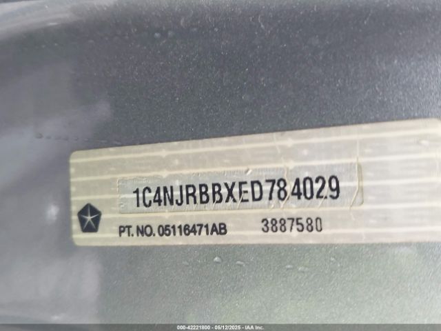 1C4NJRBBXED784029 Jeep Patriot Sport