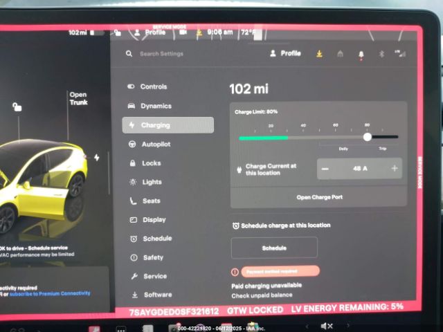 7SAYGDED0SF321612 Tesla 2025