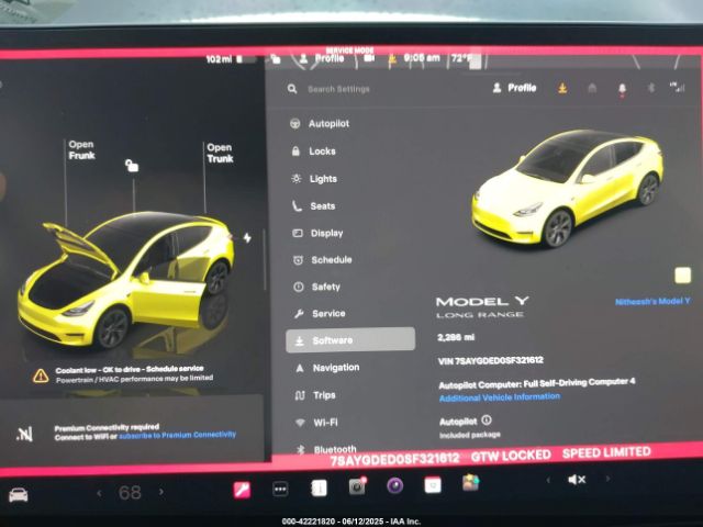 7SAYGDED0SF321612 Tesla 2025