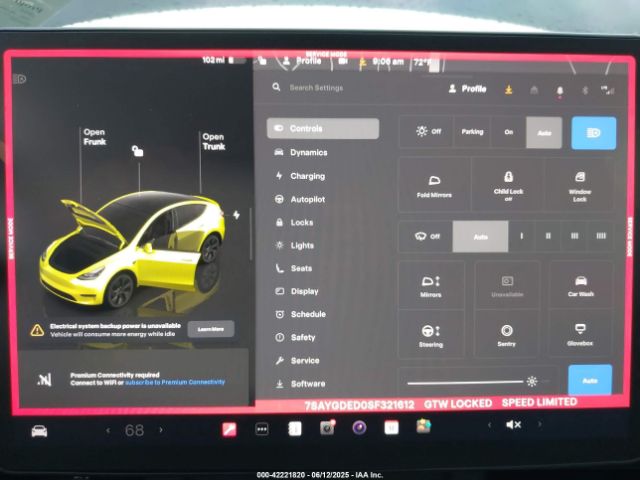 7SAYGDED0SF321612 Tesla 2025