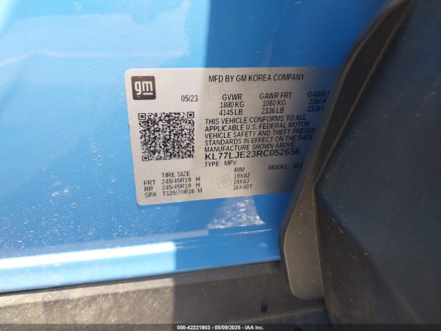 KL77LJE23RC052656 Chevrolet Trax Fwd 2rs