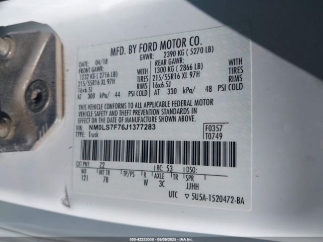 NM0LS7F76J1377283 Ford Transit Connect Xlt