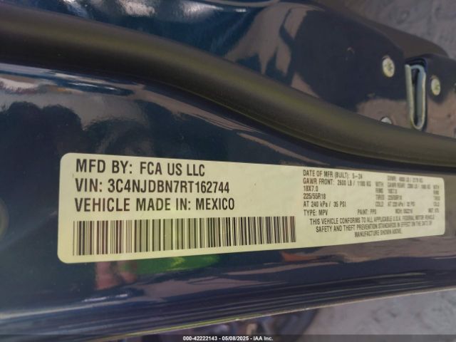 3C4NJDBN7RT162744 Jeep Compass Latitude 4x4
