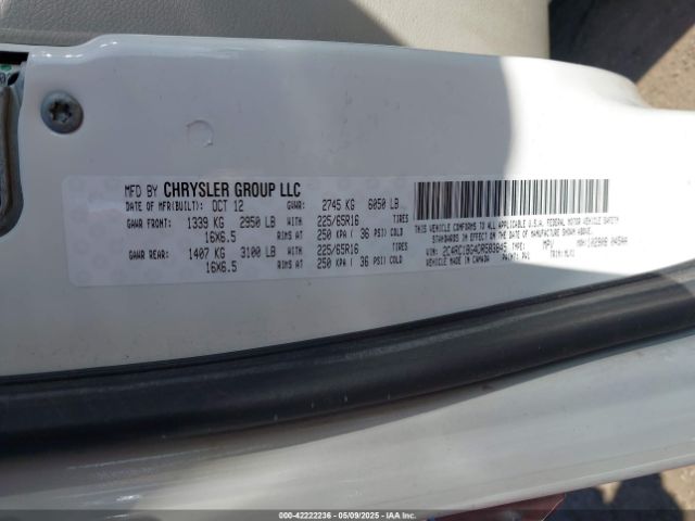 2013 CHRYSLER TOWN & COUNTRY 2C4RC1BG4DR583845 Photo 8