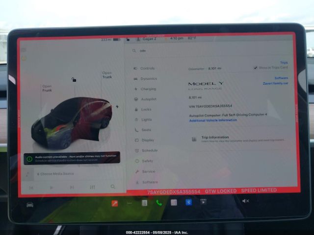 2025 TESLA MODEL Y 7SAYGDEDXSA355554 Photo 6