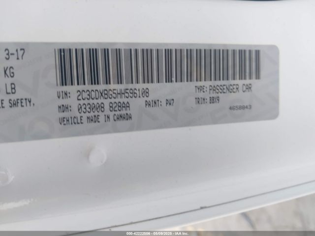 2017 DODGE CHARGER 2C3CDXBG5HH596108 Photo 8