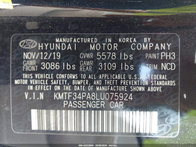 KMTF34PA8LU075924 Genesis G90 3.3t Premium Rwd