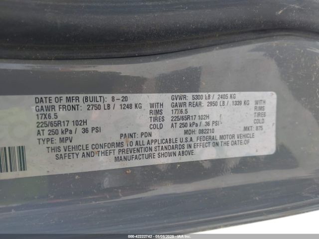 2020 DODGE JOURNEY 3C4PDCABXLT263706 Photo 8