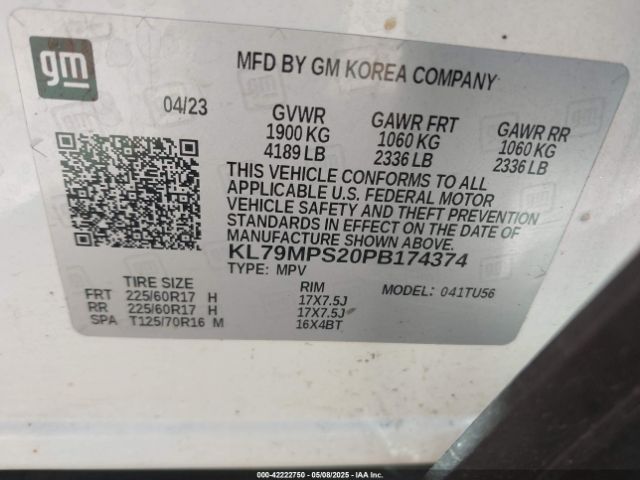 2023 CHEVROLET TRAILBLAZER KL79MPS20PB174374 Photo 8