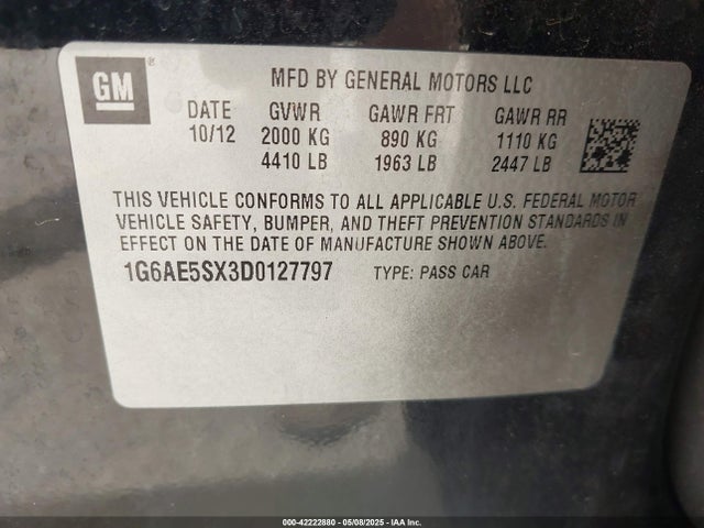 2013 CADILLAC ATS 1G6AE5SX3D0127797 Photo 8