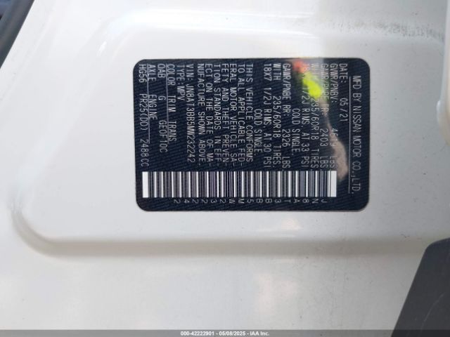 2021 NISSAN ROGUE JN8AT3BB5MW232242 Photo 8