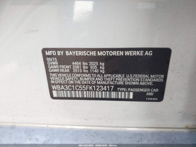 2015 BMW 328I WBA3C1C55FK123417 Photo 8