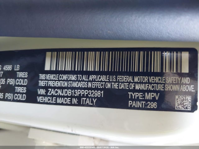 Jeep Renegade 2023 ZACNJDB13PPP32981 Image 9