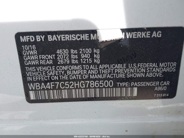 BMW 430I 2017 WBA4F7C52HG786500 Image 23