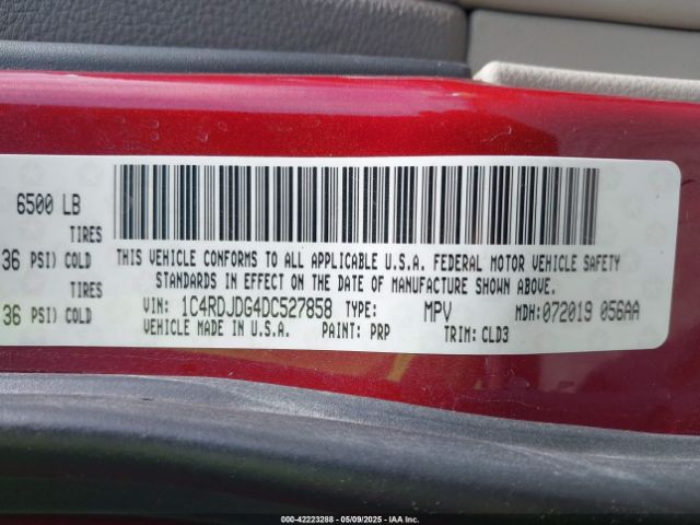 2013 DODGE DURANGO 1C4RDJDG4DC527858 Photo 8