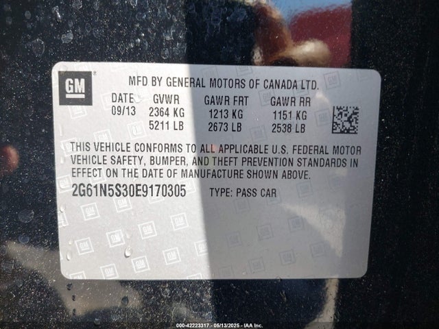 2014 CADILLAC XTS 2G61N5S30E9170305 Photo 8