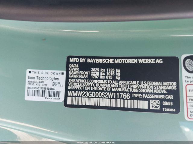 2025 MINI HARDTOP WMW23GD00S2W11766 Photo 8