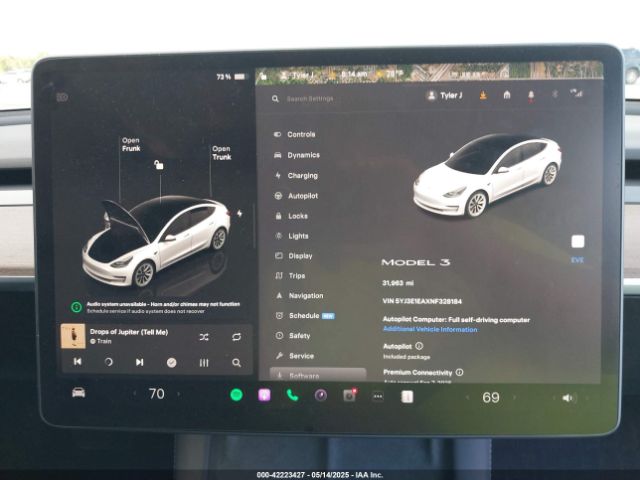 5YJ3E1EAXNF328184 Tesla Model 3 Rear-wheel Drive