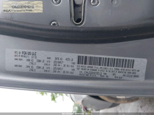 2017 JEEP COMPASS 1C4NJDEB2HD192112 Photo 8