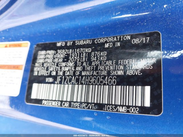 JF1ZCAC14H9605466 Subaru Brz Limited