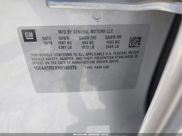 2017 CADILLAC ATS 1G6AA5RXXH0149979 Photo 8