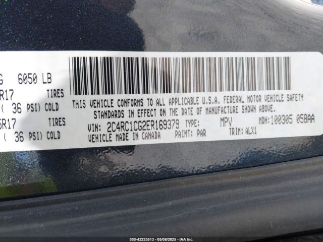 2C4RC1CG2ER169379 Chrysler Town & Country Touring-l