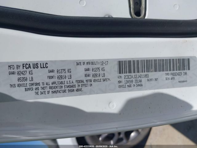 2018 DODGE CHARGER 2C3CDXJG2JH211093 Photo 8
