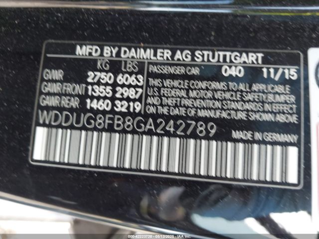WDDUG8FB8GA242789 Mercedes-Benz S 550 4matic