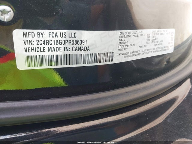 Chrysler Pacifica Touring L 2023 2C4RC1BG0PR586391 Image 9