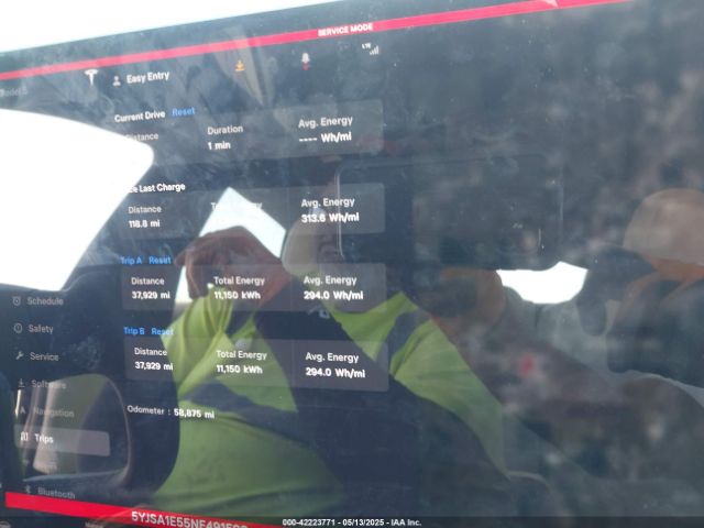 2022 TESLA MODEL S 5YJSA1E55NF491593 Photo 6