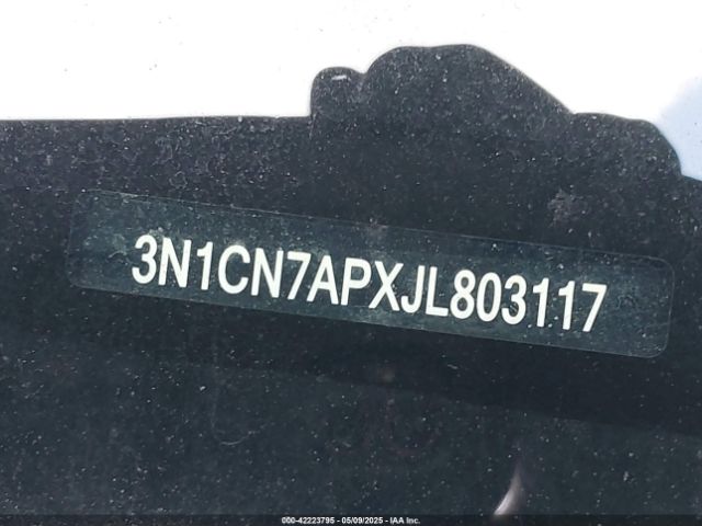 3N1CN7APXJL803117 Nissan Versa 1.6 Sv