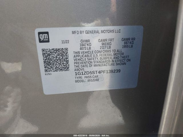 2023 CHEVROLET MALIBU 1G1ZD5ST4PF139239 Photo 8
