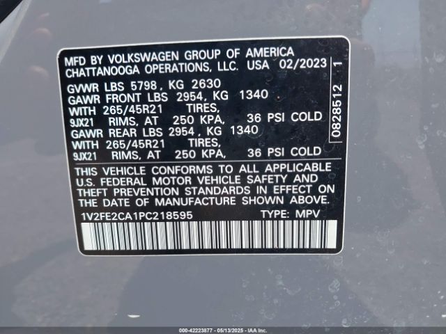 2023 VOLKSWAGEN ATLAS CROSS SPORT 1V2FE2CA1PC218595 Photo 8