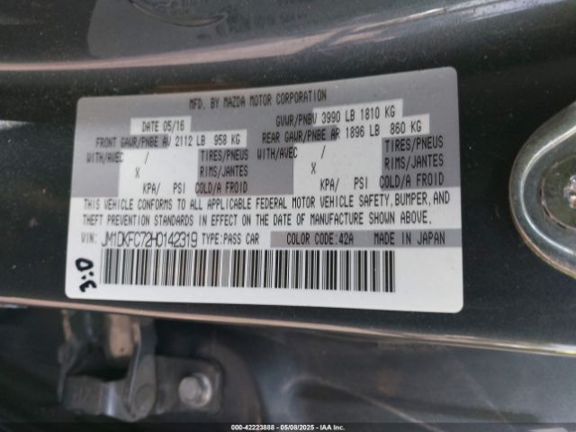 JM1DKFC72H0142319 Mazda Cx-3 Touring