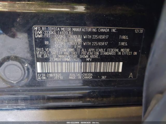 2T3M6RFV8MW011627 Toyota a25a-fxs, 3nm+4nm(li)