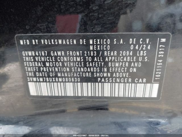 3VW5M7BUXRM080630 Volkswagen Jetta 1.5t S