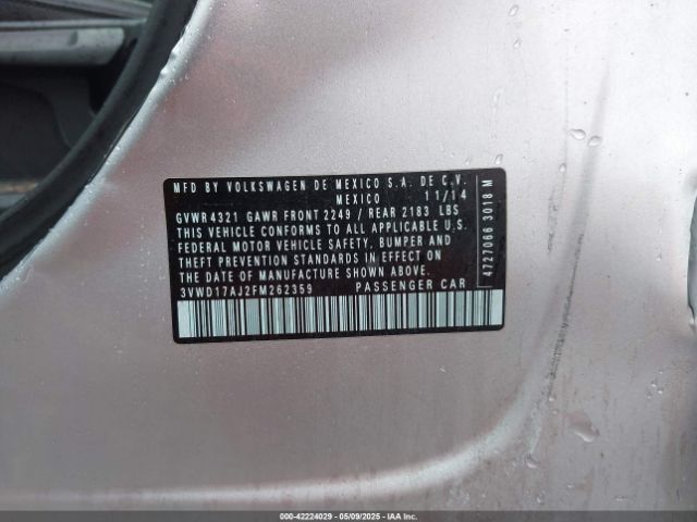 3VWD17AJ2FM262359 Volkswagen Jetta 1.8t Se