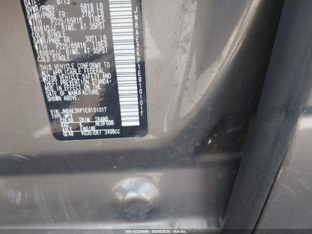 JN8AE2KP1E9101017 Nissan QUEST S