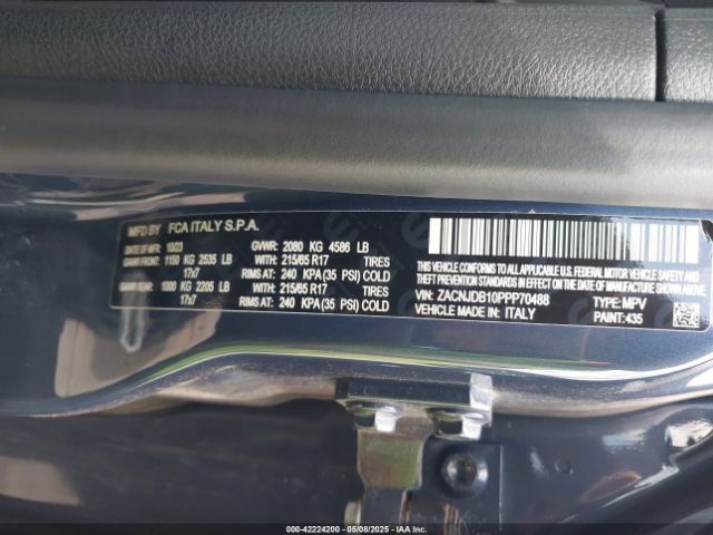 ZACNJDB10PPP70488 Jeep Renegade Upland 4x4