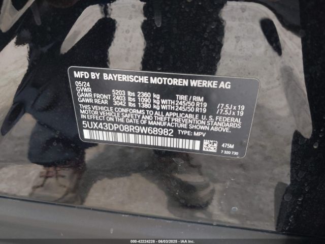 2024 BMW X3 5UX43DP08R9W68982 Photo 8