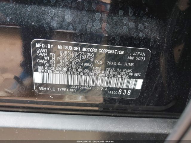 2023 MITSUBISHI OUTLANDER JA4T5VA90PZ034013 Photo 8