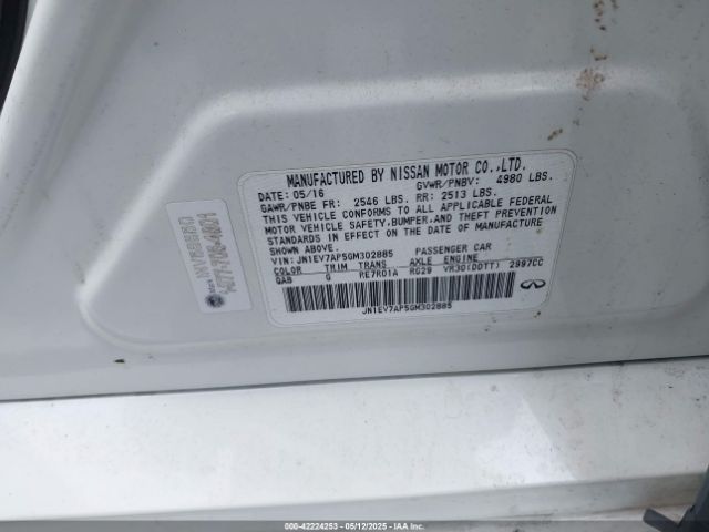 JN1EV7AP5GM302885 Infiniti Q50 3.0t Premium